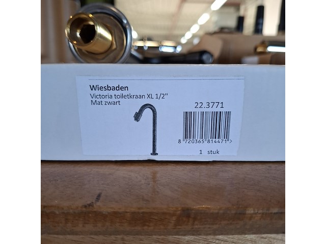 Toiletkraan wiesbaden, victoria xl, mat zwart - afbeelding 5 van  5