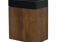Toiletmeubel fontein 40 cm, allibert, java pack, walnoot - afbeelding 1 van  7