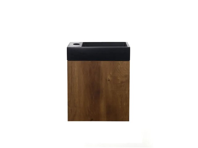 Toiletmeubel fontein 40 cm, allibert, java pack, walnoot - afbeelding 4 van  7