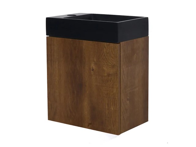 Toiletmeubel fontein 40 cm, allibert, java pack, walnoot - afbeelding 1 van  7