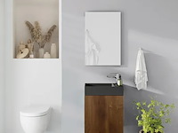 Toiletmeubel fontein 40 cm, allibert, java pack, walnoot - afbeelding 2 van  7