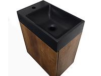 Toiletmeubel fontein 40 cm, allibert, java pack, walnoot - afbeelding 5 van  7