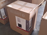 Toiletmeubel fontein 40 cm + spiegel, allibert, porto pack, zwart - afbeelding 5 van  5