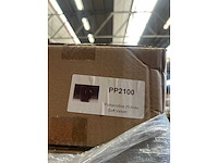 Toiletpapier dispenser 100% recycled zwart kunststof soft touch max 24,5 cm diameter (143x) - afbeelding 5 van  5