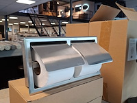Toiletpapierhouder inbouw, rvs geborsteld - afbeelding 1 van  6