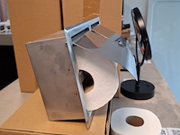 Toiletpapierhouder inbouw, rvs geborsteld - afbeelding 5 van  6