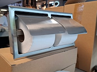 Toiletpapierhouder inbouw, rvs geborsteld - afbeelding 2 van  5