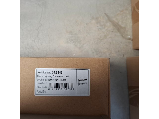 Toiletpapierhouder inbouw, rvs geborsteld - afbeelding 5 van  5