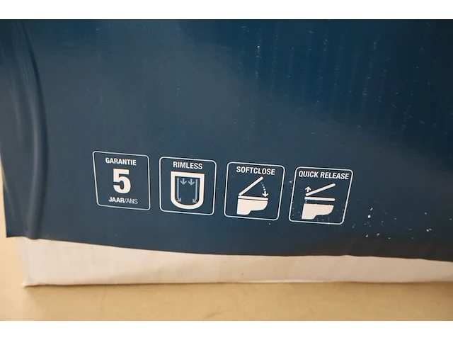 Toiletpot met toiletbril atlantic, bruce compact, wit - afbeelding 3 van  7