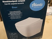 Toiletpot met toiletbril atlantic, bruce compact, wit - afbeelding 4 van  7