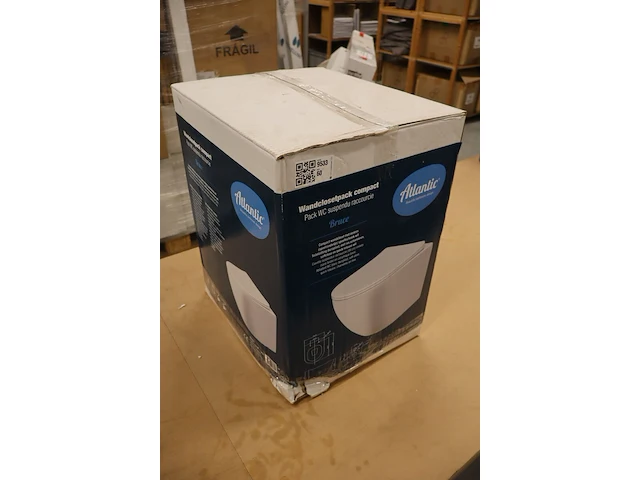 Toiletpot met toiletbril atlantic, bruce compact, wit - afbeelding 5 van  7