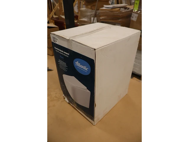 Toiletpot met toiletbril atlantic, bruce compact, wit - afbeelding 6 van  7