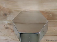 Toiletrolhouder, 6-hoekig van rvs - 18.5x16x51cm - afbeelding 4 van  4