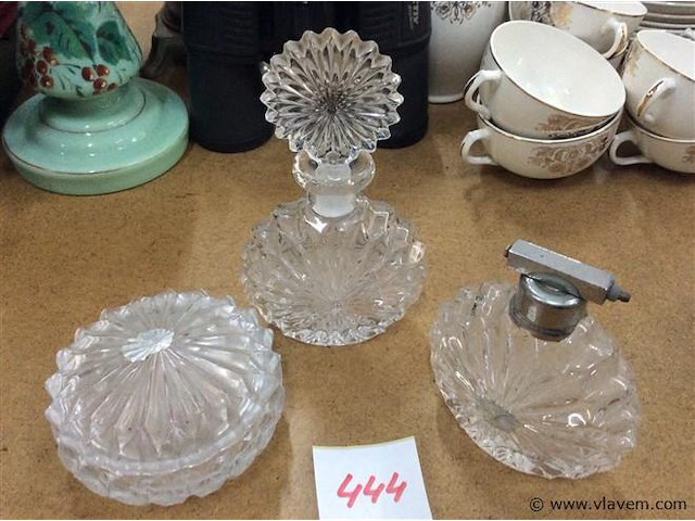 Toiletset kristal - afbeelding 1 van  2