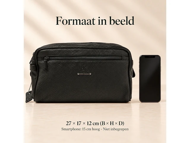 Toilettas dr amsterdam, black - afbeelding 6 van  6