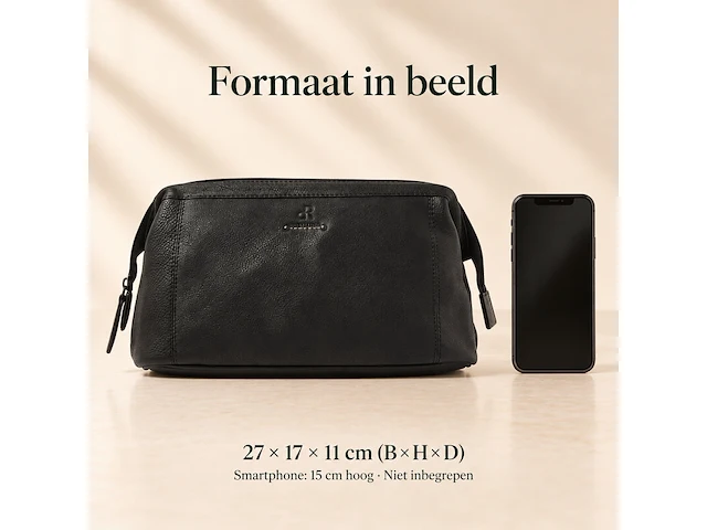 Toilettas dr amsterdam, black - afbeelding 6 van  6