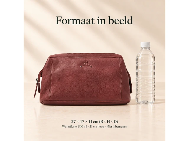 Toilettas dr amsterdam, brown - afbeelding 6 van  6