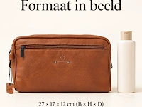 Toilettas dr amsterdam, camel - afbeelding 6 van  6