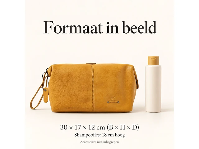 Toilettas dr amsterdam, yellow - afbeelding 6 van  6