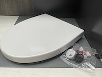 Toiletzitting cersanit antibacterial wit - afbeelding 5 van  5