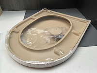 Toiletzitting duroplast softclose en uitneembaar mat beige - afbeelding 2 van  2