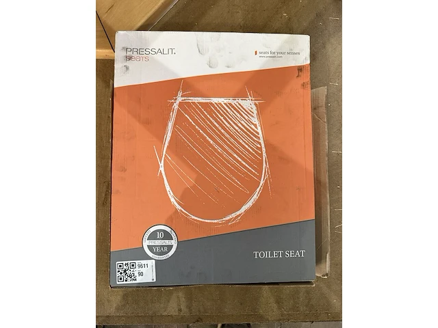 Toiletzitting met deksel, pressalit, seats, wit, met doos - afbeelding 1 van  3