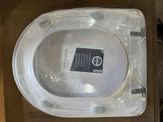 Toiletzitting met deksel, pressalit, seats, wit, met doos - afbeelding 3 van  3
