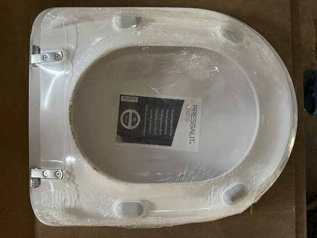 Toiletzitting met deksel, pressalit, seats, wit, zonder doos - afbeelding 2 van  2