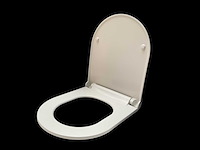 Toiletzitting softclose en uitneembaar mat wit - afbeelding 1 van  5