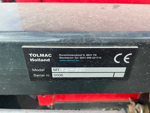 Tolmac mt 14-90 front aardappelrooier - afbeelding 13 van  17