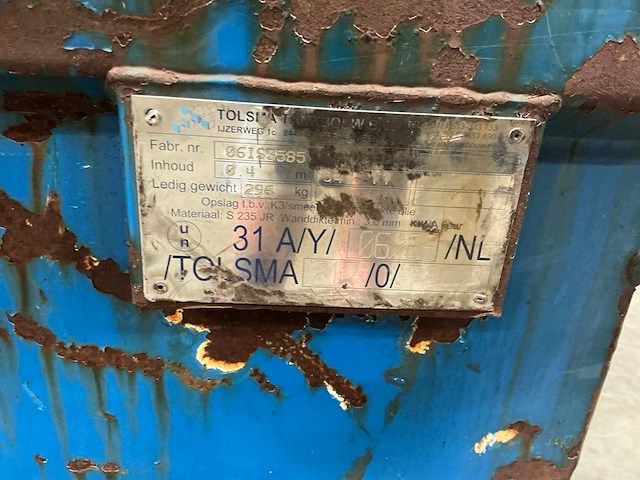 Tolsma 217 diesel tank tankstationapparatuur 0,4 m3 - afbeelding 5 van  8
