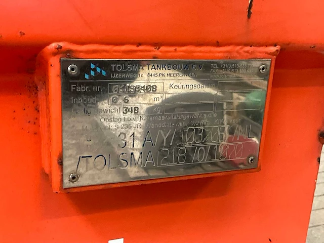Tolsma brandstoftank - afbeelding 8 van  8