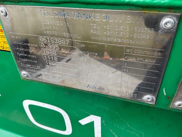 Tolsma dieselopslagtank - afbeelding 1 van  6