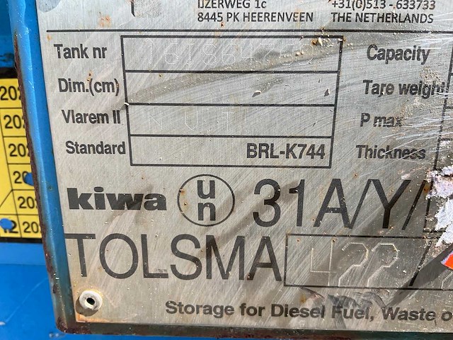 Tolsma tanks dieseltank - afbeelding 5 van  8