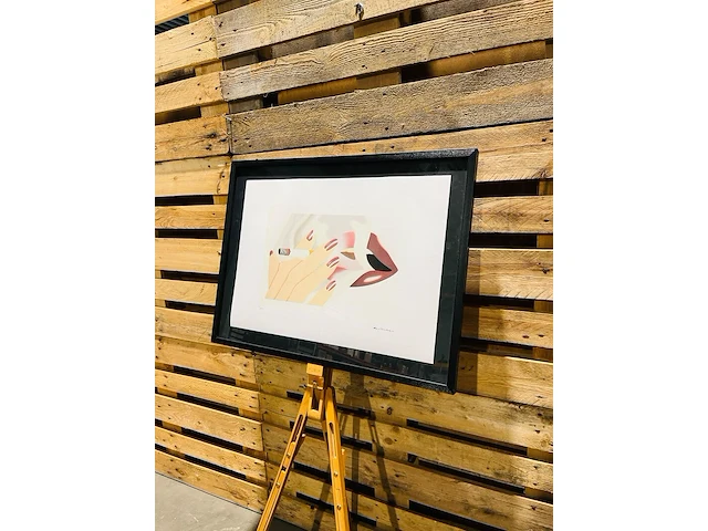 Tom wesselman lithograaf - gesigneerd met certificaat - afbeelding 1 van  6