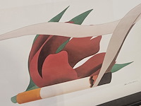 Tom wesselman lithograaf ''smoker iv'' - limited edition 221/450 - afbeelding 3 van  7