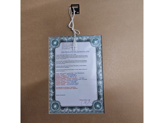 Tom wesselman lithograaf ''smoker iv'' - afbeelding 7 van  7