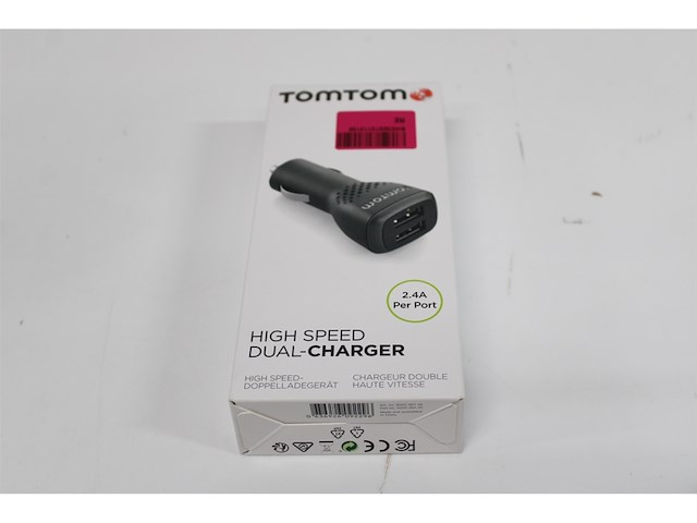 Tomtom hogesnelheid dubbele autolader 12v/ 24v - afbeelding 5 van  5