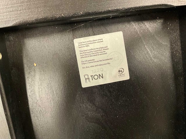 Ton 1220 restaurantstoelen (12x) - afbeelding 5 van  6