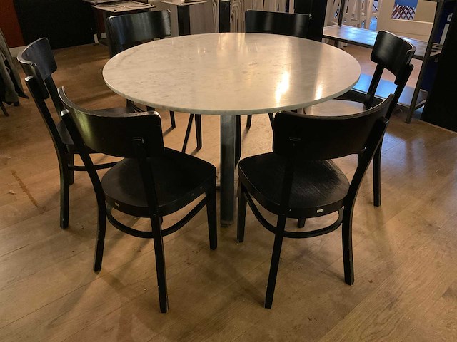 Ton eetkamertafel en 6 stoelen - afbeelding 3 van  8