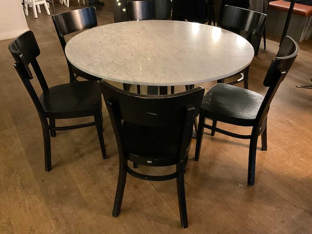 Ton eetkamertafel en 6 stoelen - afbeelding 4 van  8