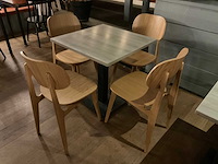 Ton restaurantstoelen en -tafel - afbeelding 4 van  6