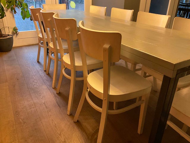Ton restauranttafel en -stoelen - afbeelding 5 van  16