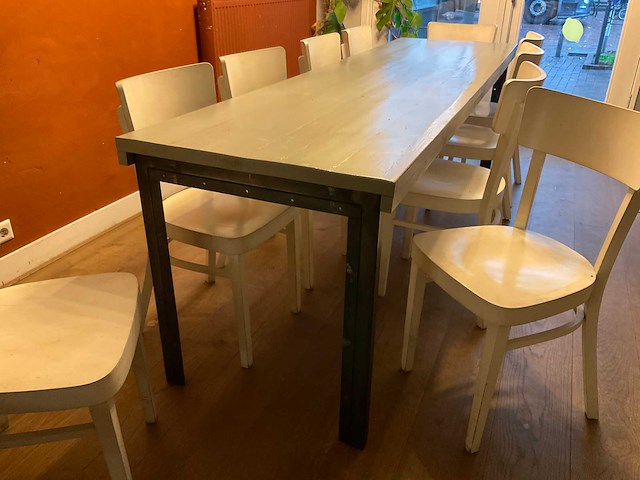 Ton restauranttafel en -stoelen - afbeelding 9 van  16