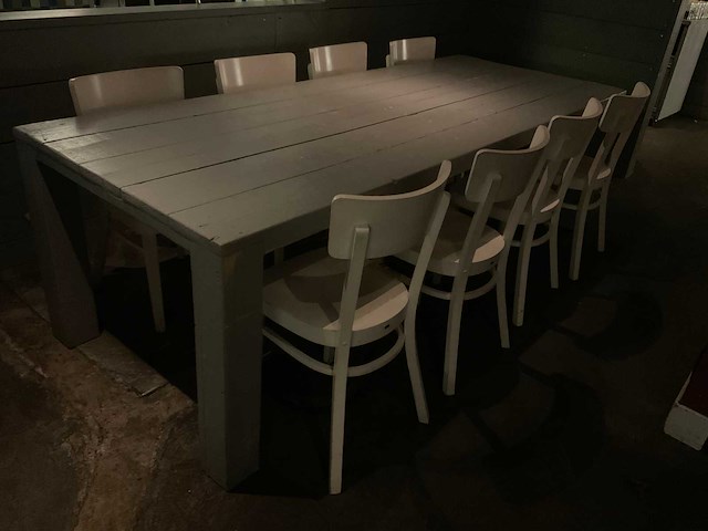 Ton restauranttafel en -stoelen - afbeelding 2 van  6