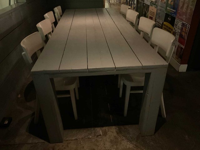 Ton restauranttafel en -stoelen - afbeelding 4 van  6