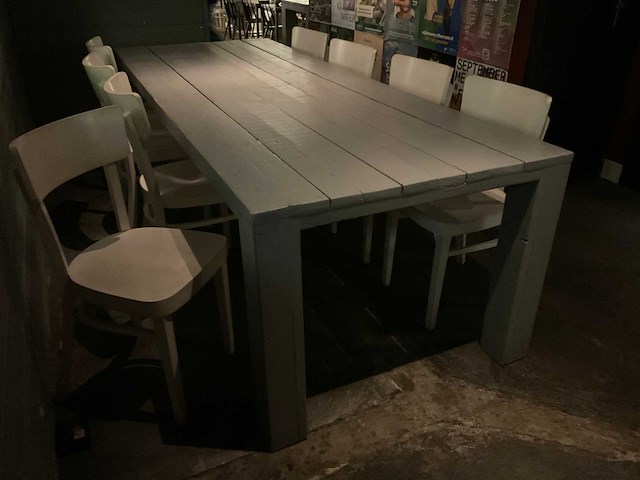 Ton restauranttafel en -stoelen - afbeelding 5 van  6
