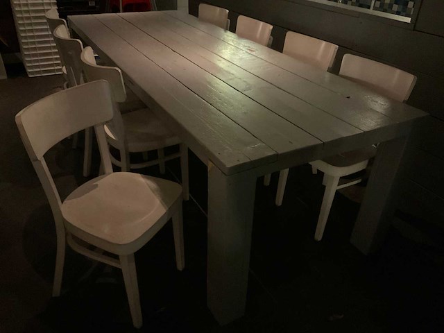 Ton restauranttafel en -stoelen - afbeelding 6 van  6