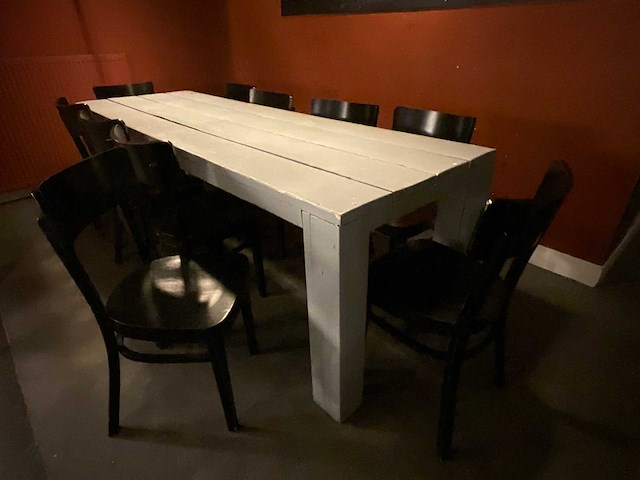 Ton restauranttafel en -stoelen - afbeelding 5 van  18