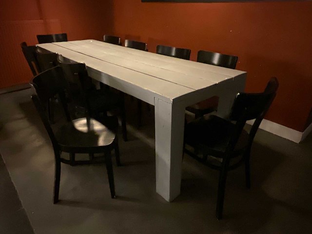 Ton restauranttafel en -stoelen - afbeelding 16 van  18